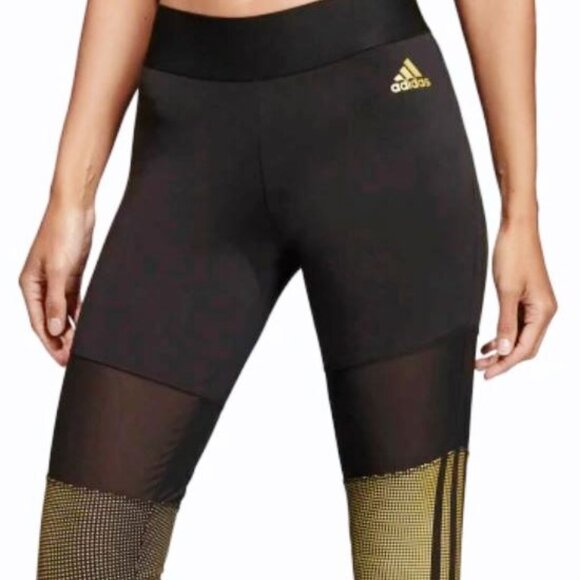 NEW - Adidas Women's Tights Black DX7937 - Size XS - Picture 1 of 4